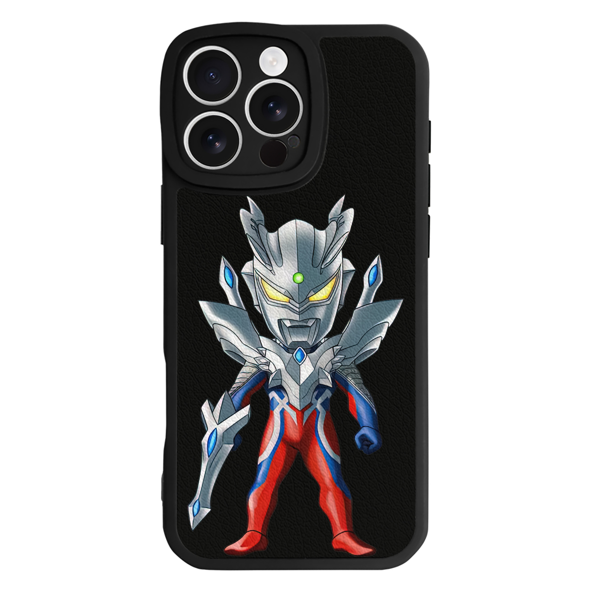 （画像用） ウルトラマン Ultraman 【iPhone 16シリーズ対応】シリコンスマホケース（レザー調） 材質：シリコン